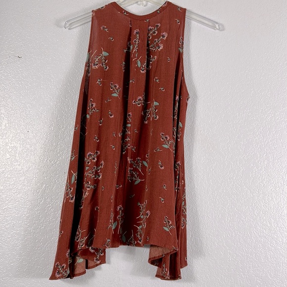 Free People tree swing sleeveless tunic blouse  sz XS - Picture 3 of 8